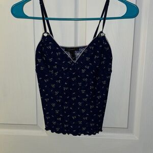 Forever 21 Navy Floral Camisole